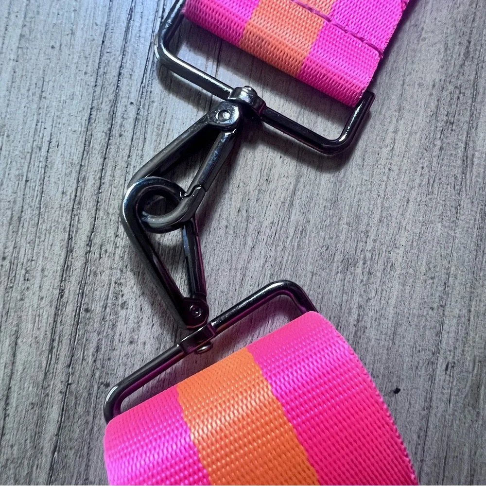 Vibrant Pink & Orange Adjustable Bag /Cellphone Strap Adjustable Y2K Sturdy